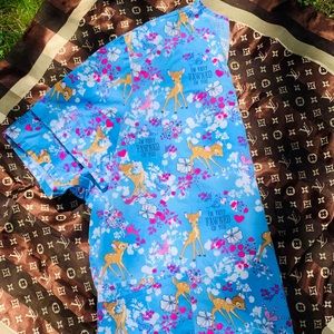 Disney’s Bambi Women’s 3X Scrub Top